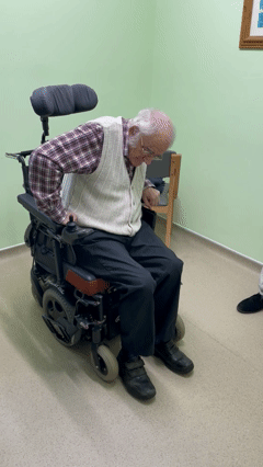 Brian taking part in the Romney Marsh Community Hub SHUFFLER® programme